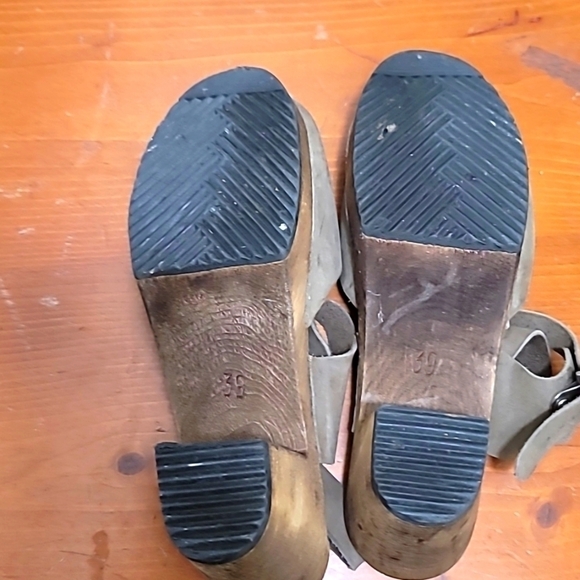 LOTTAS FROM STOCKHOLM WOMEN'S HIGHWOOD MARY JANE LEATHER CLOG SIZE 39 USA 8.5 - Picture 6 of 9